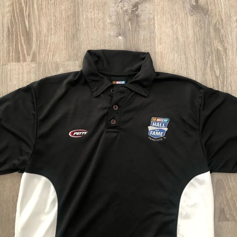 Richard Petty Nascar Racing Hall Of Fame Charlotte #43 Short Sleeve Polo Shirt M